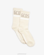 אבזר GCDS גרבי לוגו צבע קרם גברים 0028209