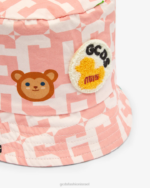 אבזר GCDS כובע דלי מונוגרמה לתינוקות וָרוֹד ילדים 0028658 - Image 2