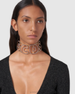 אבזר GCDS קולר לוגו בלינג אנדי לִילָך נשים 0028564 - Image 3