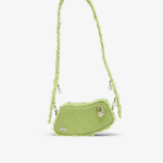 אבזר GCDS תיק crossbody קטן עם פסיק ג'ינס ליים גברים 0028251
