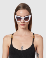 אבזר GCDS gd0026 משקפי שמש לחתול לבן נשים 0028555 - Image 2