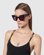 אבזר GCDS gd0026 משקפי שמש לחתול שָׁחוֹר נשים 0028553 - Image 2