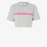 הַלבָּשָׁה GCDS bliss crop top אפור נשים 0028364
