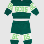 הַלבָּשָׁה GCDS אימונית להקת לוגו לתינוק ירוק ילדים 0028600