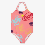 הַלבָּשָׁה GCDS בגד ים עם מעטפת ג'וניור ורוד פוקסיה ילדים 0028823