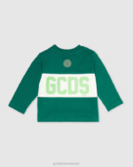הַלבָּשָׁה GCDS חולצה להקת לוגו לתינוק ירוק ילדים 0028631 - Image 2
