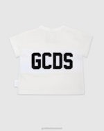 הַלבָּשָׁה GCDS חולצת טי עם מוטיב לוגו לתינוק צבע קרם ילדים 0028637 - Image 2