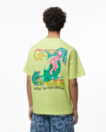 הַלבָּשָׁה GCDS חולצת טריקו רפויה מודפסת wirdo גלישה ליים גברים 0028100 - Image 4