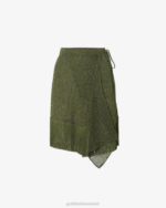 הַלבָּשָׁה GCDS חצאית מקרמה מונוגרמה סַסגוֹנִיוּת נשים 0028411