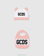 הַלבָּשָׁה GCDS מוטיב לוגו שני חלקים סט מתנה לתינוק וָרוֹד ילדים 0028576