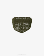 הַלבָּשָׁה GCDS מונוגרם מקרמה מיני טופ ירוק צבאי נשים 0028369