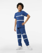 הַלבָּשָׁה GCDS מכנסי טרנינג להקת לוגו נמוכה כְּחוֹל ילדים 0028750 - Image 2