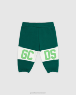 הַלבָּשָׁה GCDS מכנסי טרנינג להקת לוגו לתינוק ירוק ילדים 0028628 - Image 2