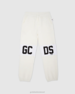 הַלבָּשָׁה GCDS מכנסי טרנינג להקת לוגו ג'וניור צבע קרם ילדים 0028743