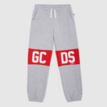 הַלבָּשָׁה GCDS מכנסי טרנינג להקת לוגו ג'וניור אפור ילדים 0028734