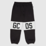 הַלבָּשָׁה GCDS מכנסי טרנינג להקת לוגו ג'וניור שָׁחוֹר ילדים 0028736