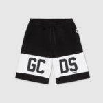הַלבָּשָׁה GCDS מכנסי להקת לוגו ג'וניור שָׁחוֹר ילדים 0028745