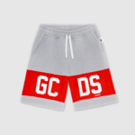הַלבָּשָׁה GCDS מכנסי להקת לוגו ג'וניור אפור ילדים 0028746