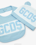 הַלבָּשָׁה GCDS סט תינוק שני חלקים להקת לוגו מלאך כחול ילדים 0028586 - Image 3