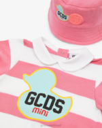 הַלבָּשָׁה GCDS סט תינוקות שני חלקים של ברווז וָרוֹד ילדים 0028587 - Image 3