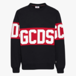 הַלבָּשָׁה GCDS צווארון צוואר רגיל להקת לוגו שָׁחוֹר גברים 002875
