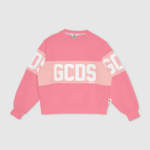 הַלבָּשָׁה GCDS צווארון צווארון להקת לוגו ג'וניור ורוד עריסה ילדים 0028694