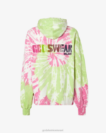 הַלבָּשָׁה GCDS קפוצ'ון אוברסייז צבע עניבה סַסגוֹנִיוּת גברים 002863 - Image 5