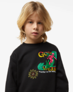הַלבָּשָׁה GCDS קפוצ'ון ג'וניור גלישה wirdo מודפס שָׁחוֹר ילדים 0028685 - Image 4
