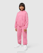 הַלבָּשָׁה GCDS קפוצ'ון להקת לוגו ג'וניור overdyed ורוד עריסה ילדים 0028678 - Image 2