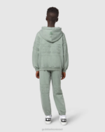 הַלבָּשָׁה GCDS קפוצ'ון להקת לוגו ג'וניור overdyed ירוק ילדים 0028674 - Image 3
