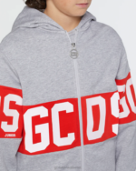 הַלבָּשָׁה GCDS קפוצ'ון להקת לוגו ג'וניור אפור ילדים 0028687 - Image 4