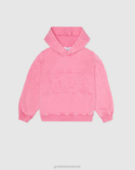 הַלבָּשָׁה GCDS קפוצ'ון להקת לוגו ג'וניור overdyed ורוד עריסה ילדים 0028678