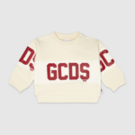 הַלבָּשָׁה GCDS קפוצ'ון להקת לוגו לתינוק כיפה לבנה אפור ילדים 0028613