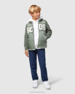 הַלבָּשָׁה GCDS קפוצ'ון לוגו junior bliss לבן ילדים 0028675 - Image 4
