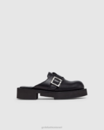 הַנעָלָה GCDS x Clarks פרדות עור שָׁחוֹר גברים 0028177