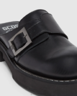 הַנעָלָה GCDS x Clarks פרדות עור שָׁחוֹר גברים 0028177 - Image 3